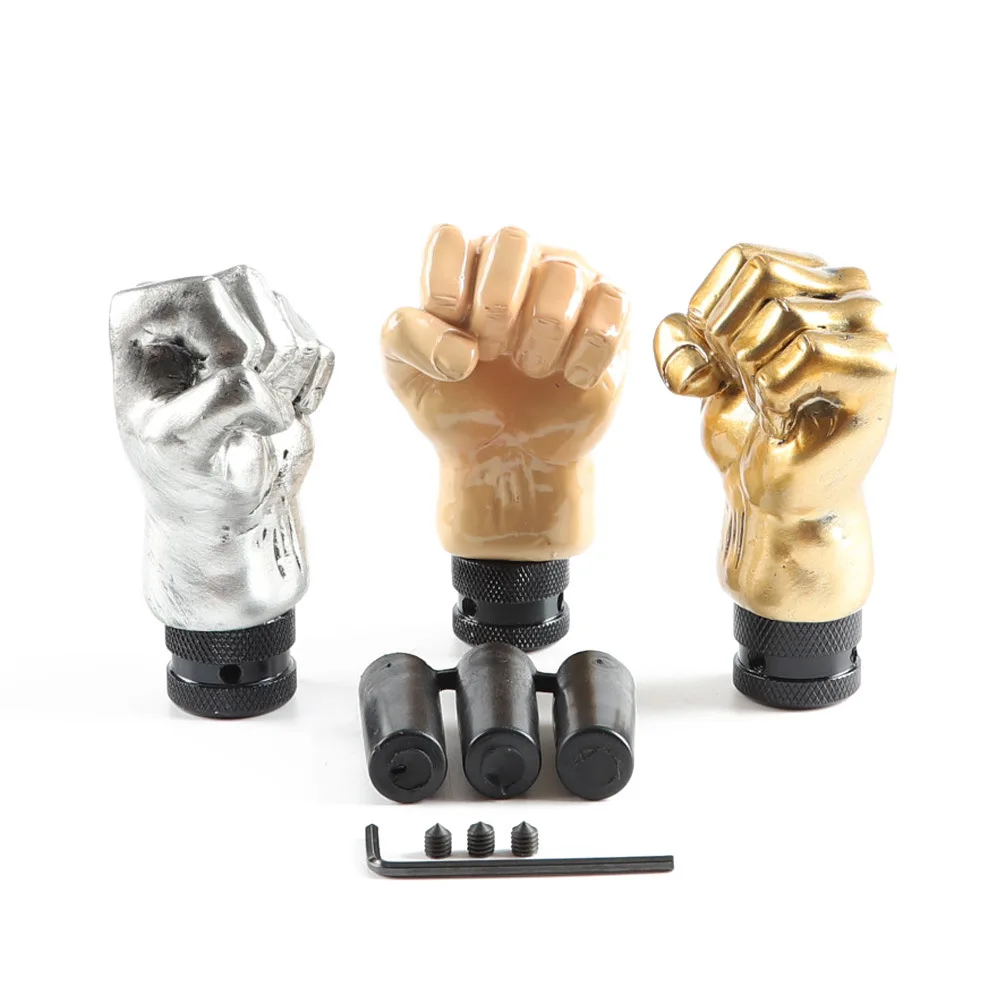 

Форма кулака, ручная автоматическая ручка переключения передач, рычаг переключения передач, золотой, подходит для Honda Toyota Nissan Mitsubishi Ford