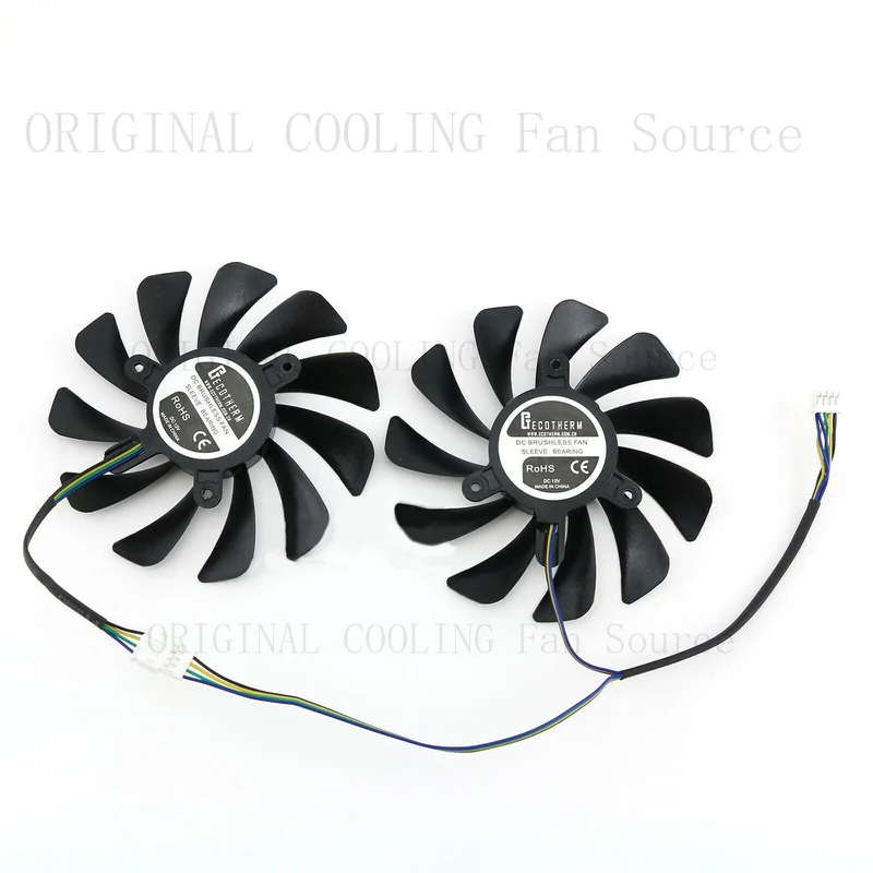 H  Graphics Card Fan Cooling Fan for DATALAND RX 590 RX 580 Red Devil PLD10015B12H