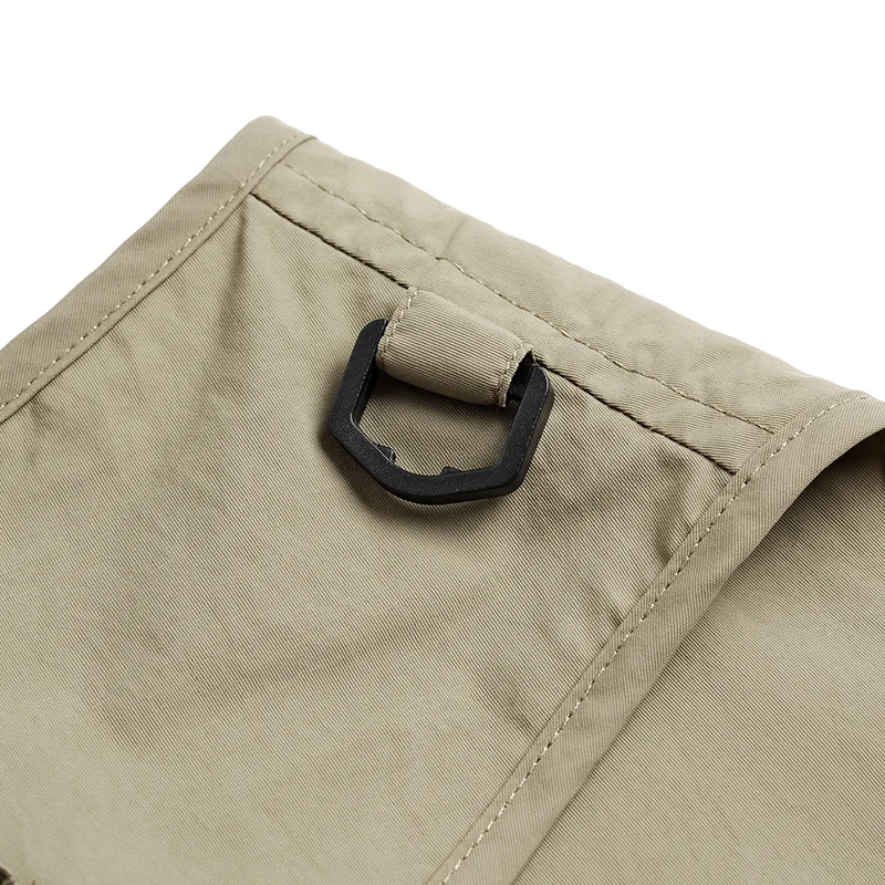 Neue, leichte Sommerweste aus atmungsaktivem Netzstoff, die schnell trocknet, für Herren, mit mehreren Taschen, als Angelweste oder Freizeitweste geeignet, mit ausgeschnittenen, übergroßen Schulterpartien. – Detail 8