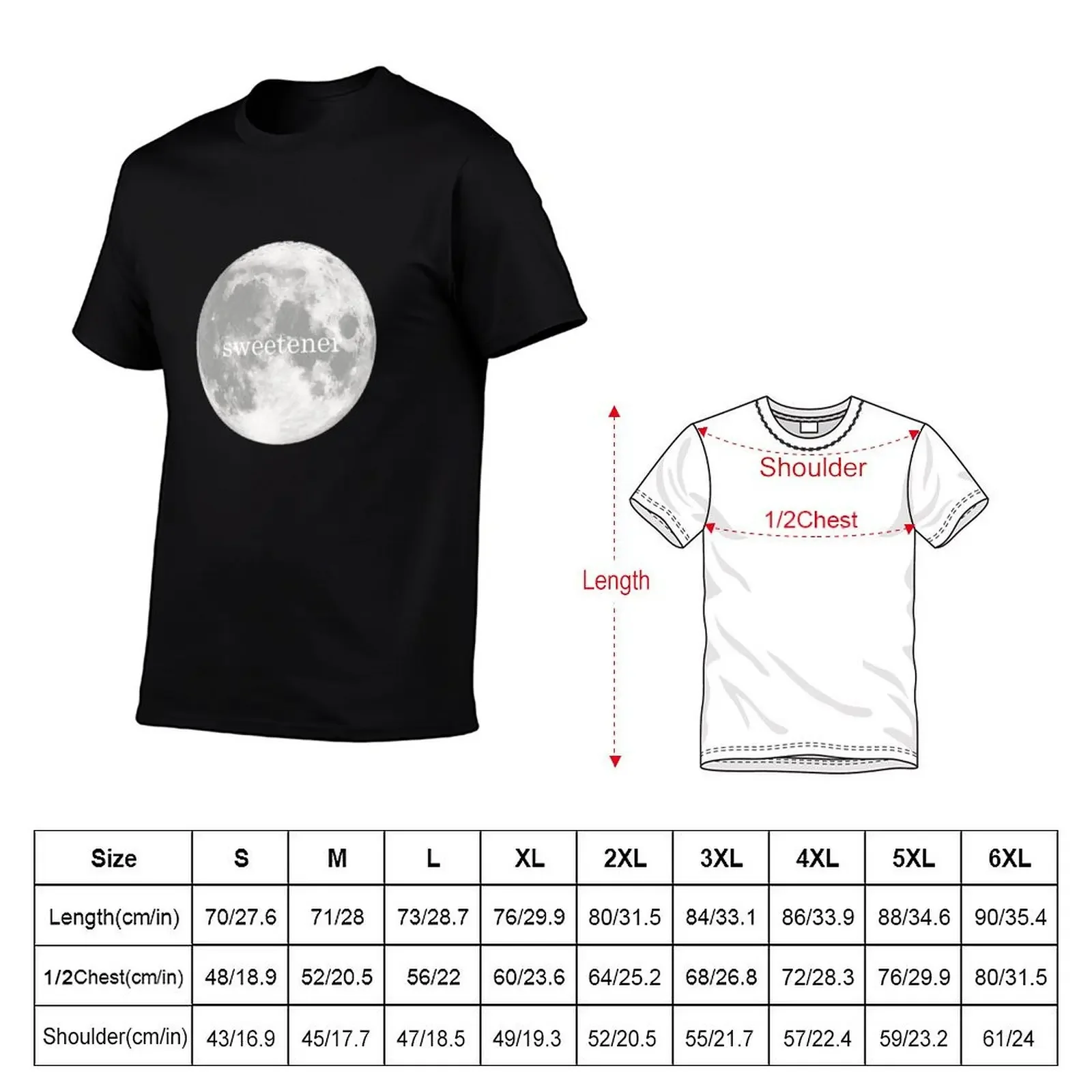 sweetener moon T-Shirt vintage graphic tee anime animal prinfor boys baggy shirts mens clothing