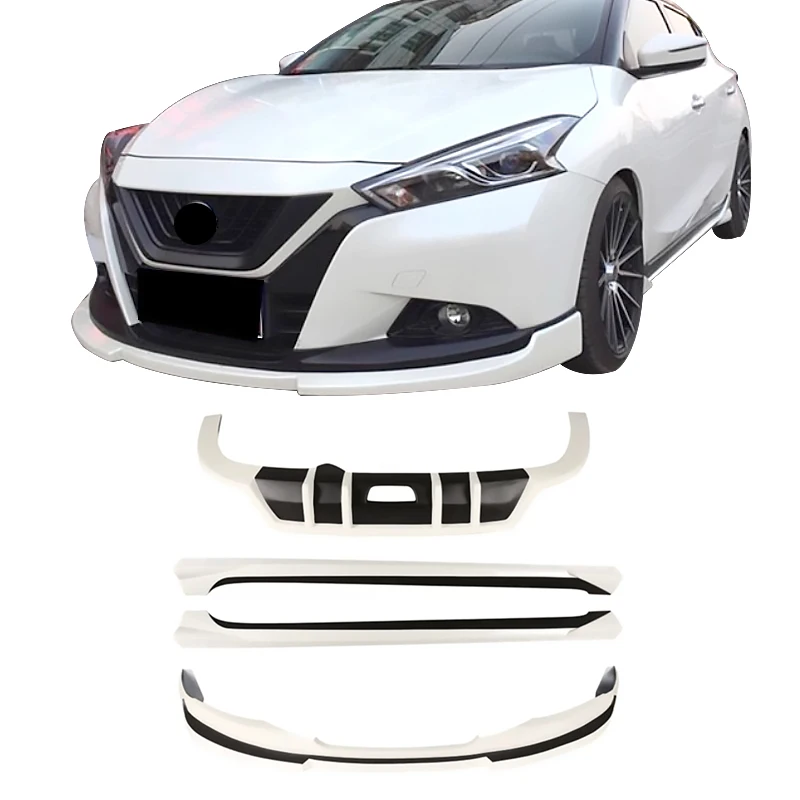 

For Nissan Bluebird 2016-2020 Front Lip Rear Lip Side Skirt High Quality ABS Material Factory Outlet