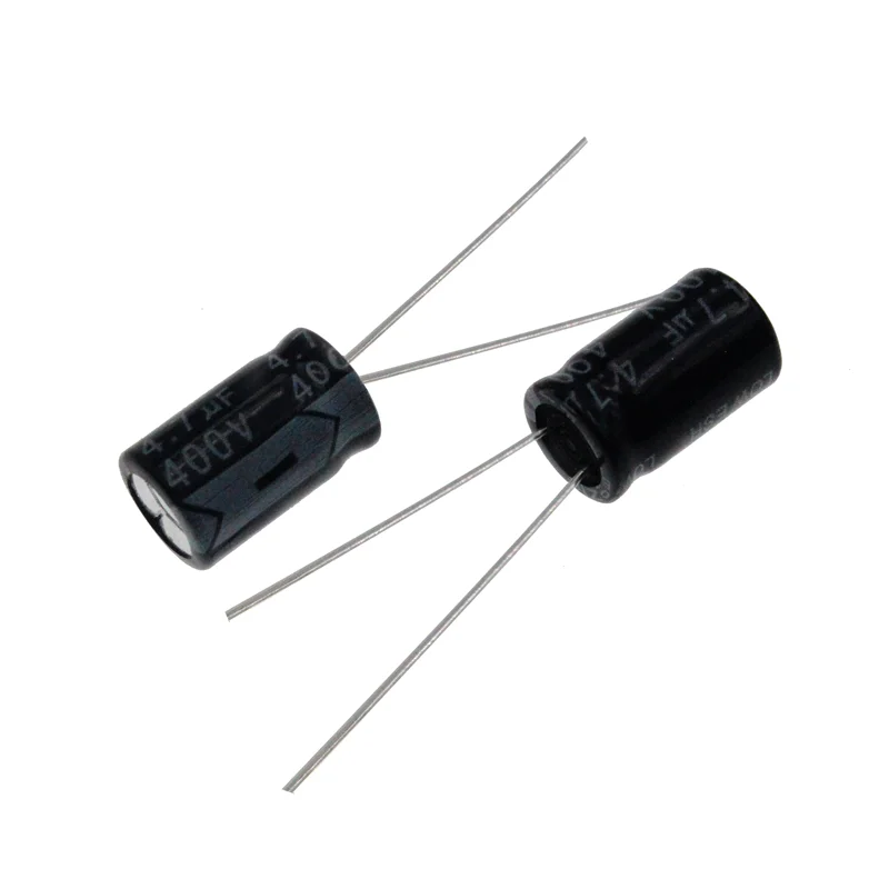 20pcs 400V 4.7uF 400Volt 4.7MFD Aluminum Electrolytic Capacitor 6*11mm Radial 4.7mf400v 4.7uf400v 400v4.7mf 400v4.7uf