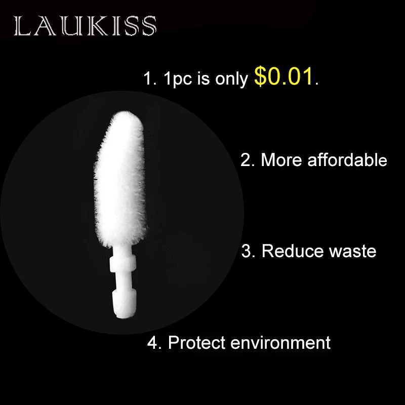 100/200pcs Lip Brush Applicator ทิ้งหัวเปลี่ยนหัวแปรงแต่งหน้าเครื่องสําอางค์ Lip GLOSS เครื่องมือผ้าฝ้ายสําหรับลิปสติก