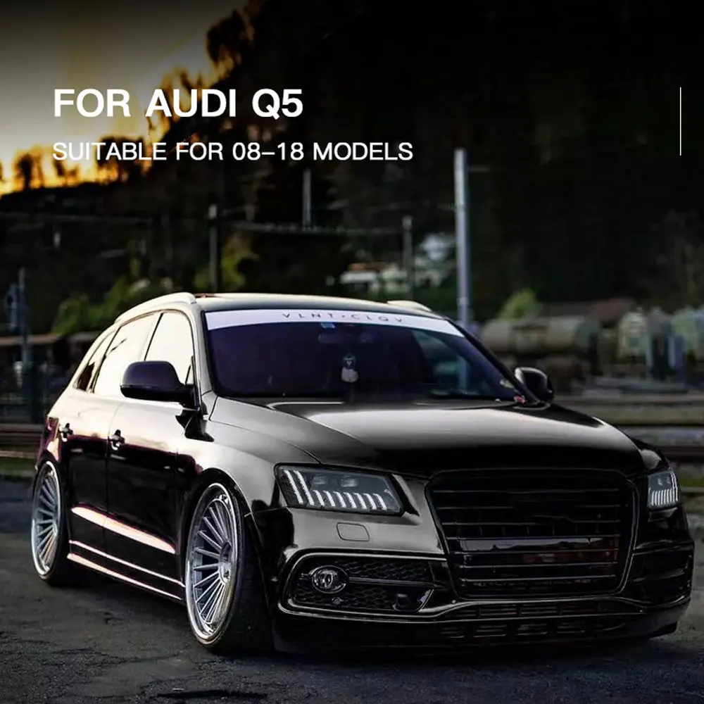 

CAR Headlamps for Audi Q5 Headlights 2009 2010 -2018 Q5L 8R Styling LED Daytime Lights Dual Projector Car Accesorios Modified