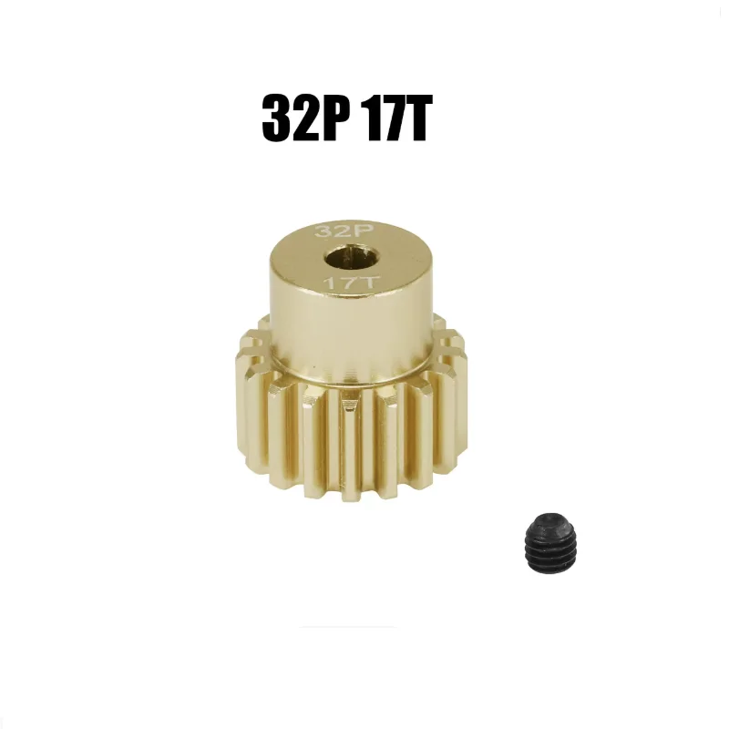 Metal HNR 1/10 H9804 Foxhound RC 32DP M0.8 Hole 3.175mm Motor Gear 17T-20T 7075 Aluminum Gear Shaft Part
