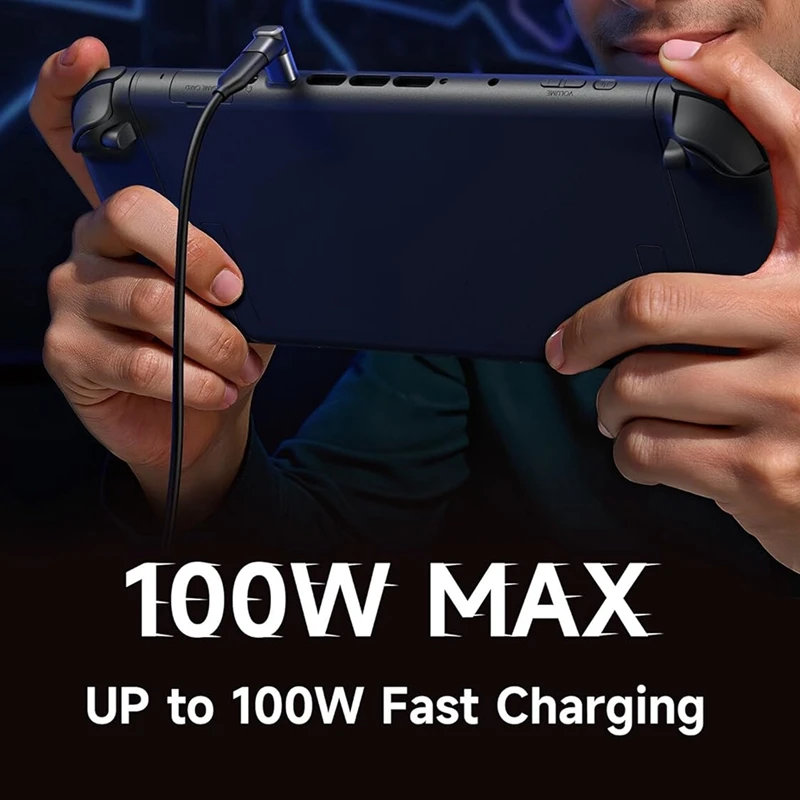 Super Sale 90° USB-C Right Angle Adapter 4-Pack: 100W 40Gbps for Steam Deck, for Switch 2, for ROG Ally, for IPhone 15/16/17 & M