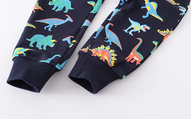 Little maven 2024 Autumn Spring Toddler Baby Boys Children\'Clothing Dinosaurs Trousers Kids Clothes Sweatpants Pants Cotton