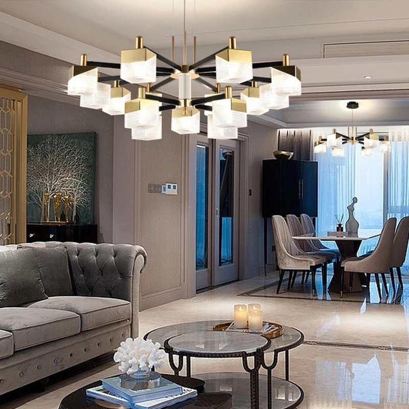 

Modern Living Room Chandelier LED Bedroom Ceiling Chandeliers Restaurant pendant lamp Kitchen Light Lighting Dimming Home decor