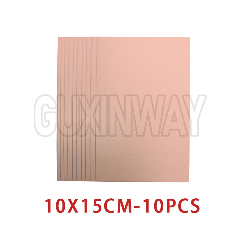 FR4 PCB 5x7cm 10x15cm placa chapada en cobre de un solo lado DIY PCB Kit placa de circuito laminado para Arduino