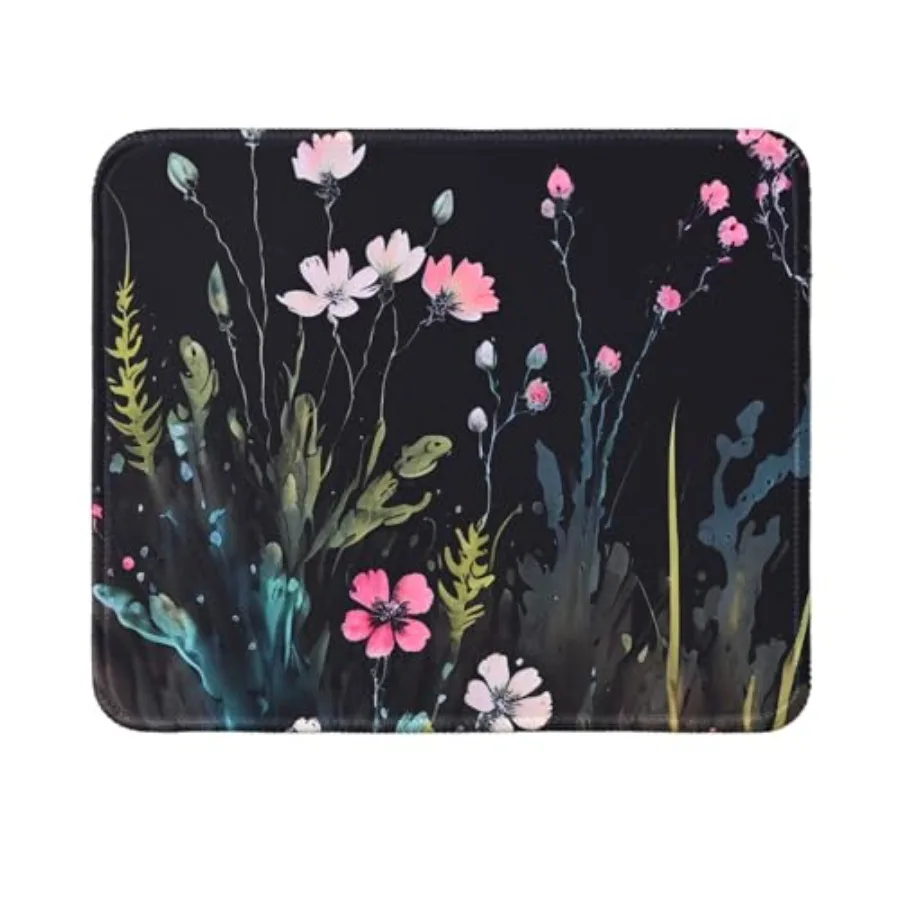 

s and Plants Mouse Pad, Cute Square Mousepad, 9.5 X 7.9 Inch Waterproof Non-Slip Rubber Mouse Pad for Home, Office, for Wireles