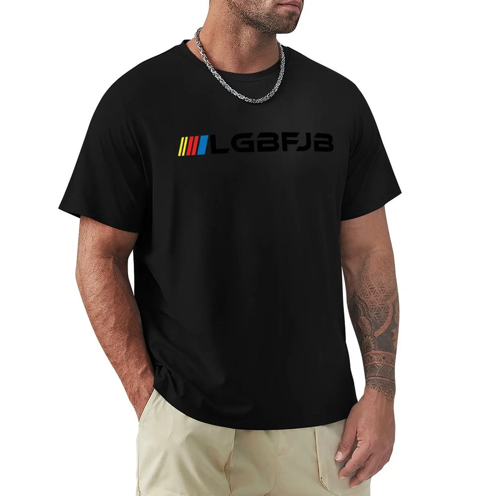 LGBFJB T-Shirt Plus Size Summer Casual T-Shirt