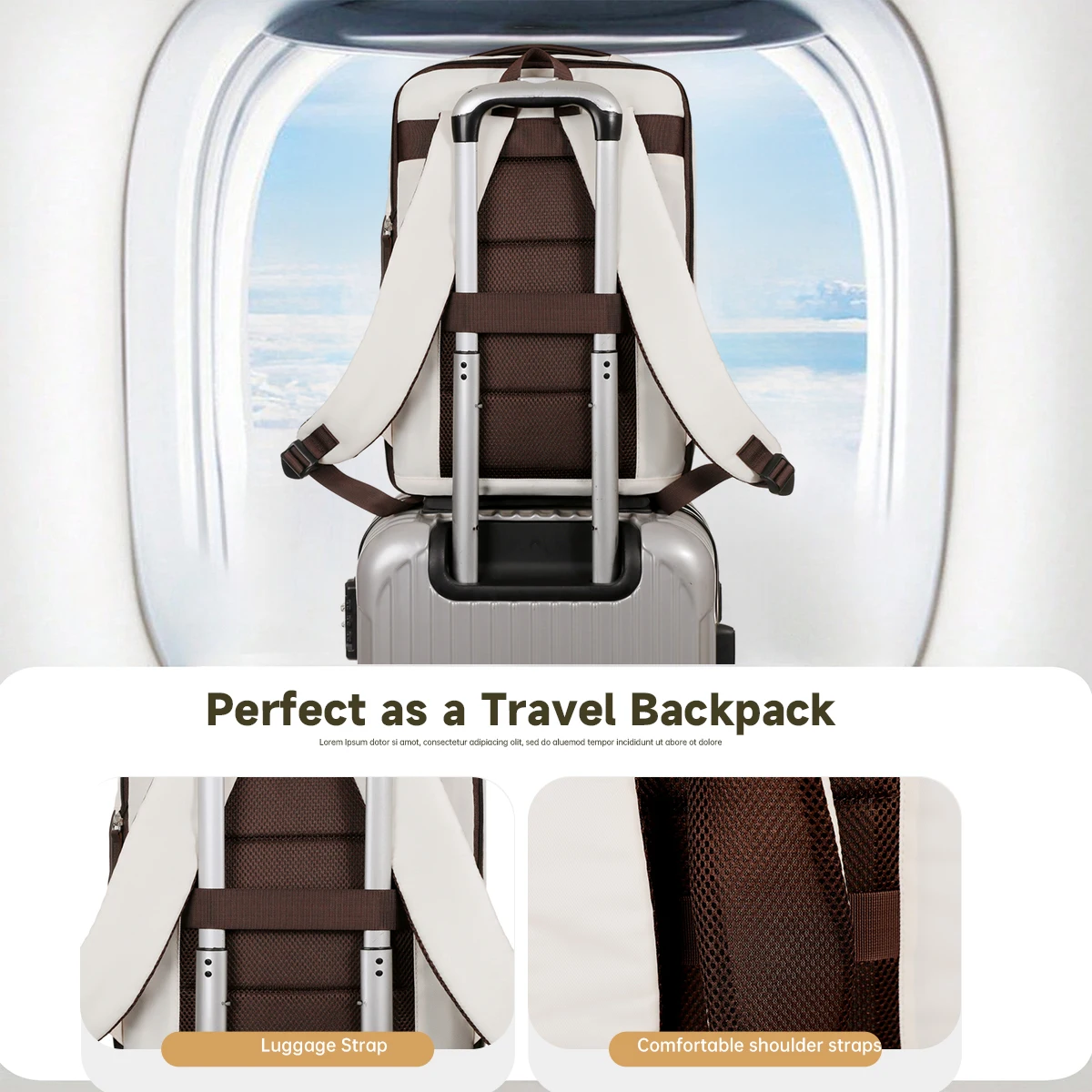 German Leisure Traveler Backpack for Female Junior High School Students, Male High School Students, Large Capacity, Weight-Reducing, Spine-Protecting College Student Backpack