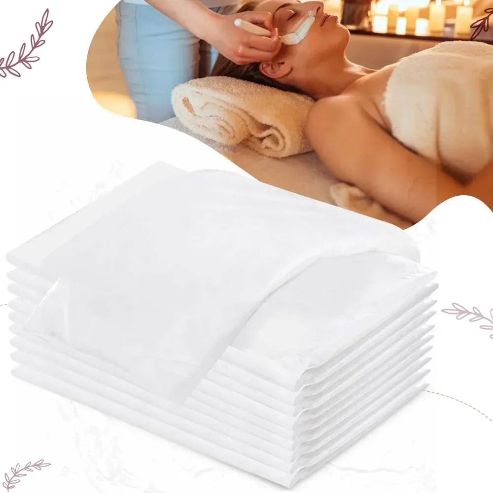 30pcs/lot Massage Table Sheets Sets White Disposable SPA Bed Sheets Non Woven Lash Bed Cover Tattoo Supply