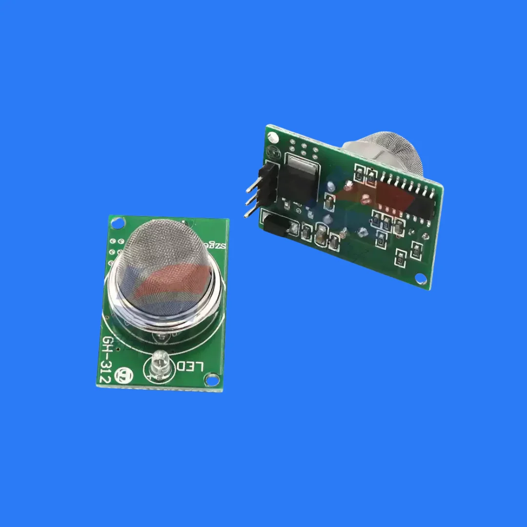 2pcs/ GH-312 detection of smoke, liquefied gas, alcohol, etc. Power-on preheating automatic detection of smoke sensor module