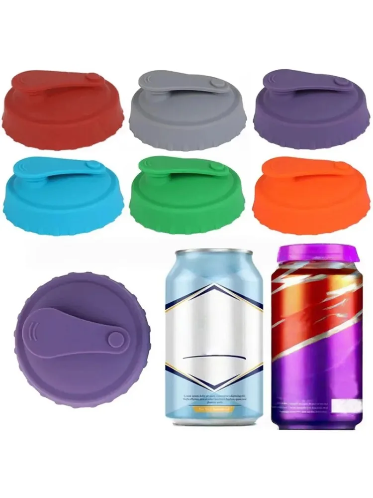 Les nouveaux couvercles en Silicone les plus vendus pour les canettes, les canettes de Soda, les tasses, les joints de Cola et les bouteilles de bière sont réutilisables et faciles à utiliser