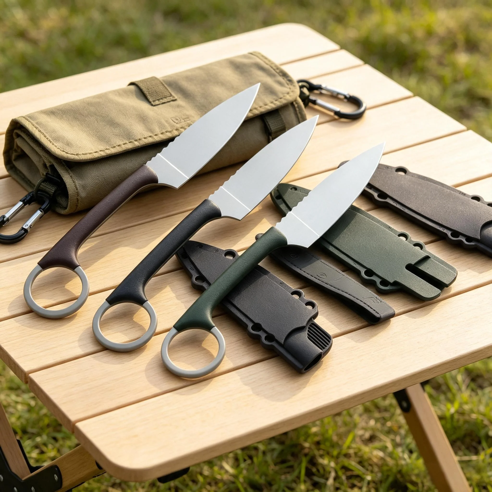 High-end Stainless Steel Fruit Knife, Easy to Carry Pocket Knife with Knife Cover, Multi-functional Knife for Kitchen chefs