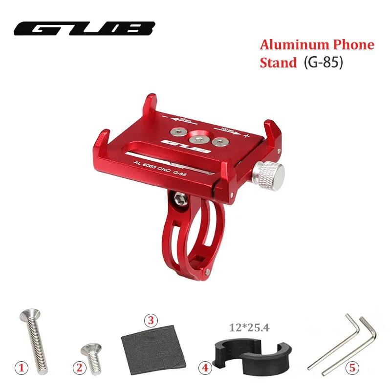 GUB Bike Moible Phone Holder G85 Mount Bracket Smartphone Aluminum Tight Metal MTB Bicycle for Samsung Huawei Xiaomi Iphone