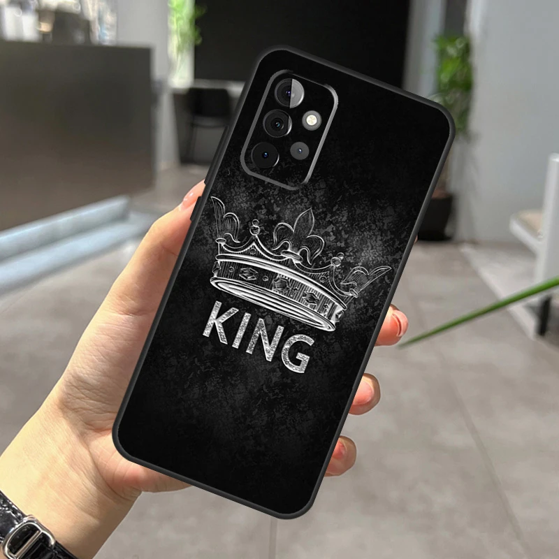 King Queen Art Phone Case For Samsung Galaxy A14 A34 A54 A12 A32 A42 A52 A13 A23 A33 A53 A73 A52S A71 A51