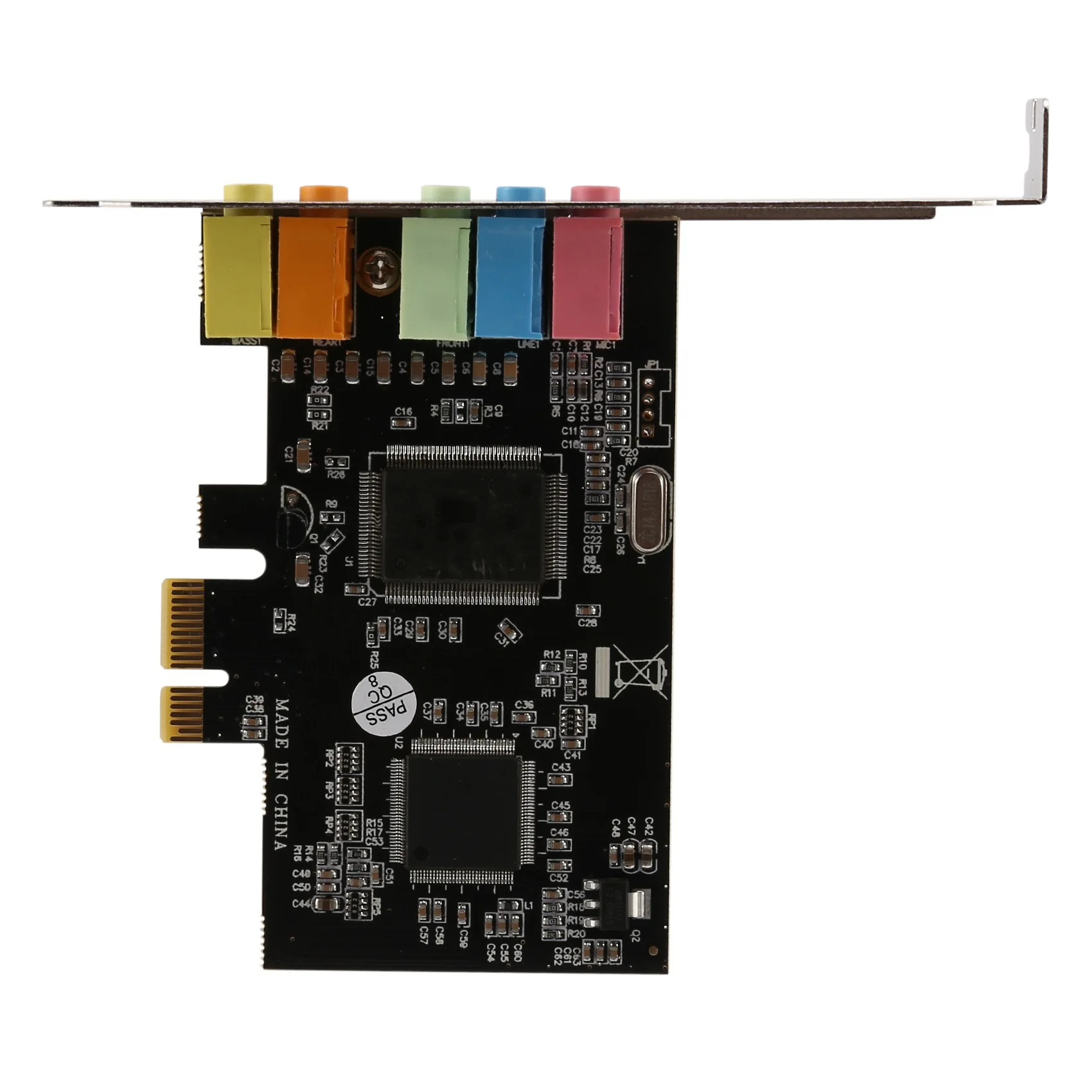 AED7-Pcie Sound Card PCI-E X1 CMI8738 Chip 32/64 Bit Sound Card Stereo 5.1 Channel Desktop Built-In Sound Card For PC