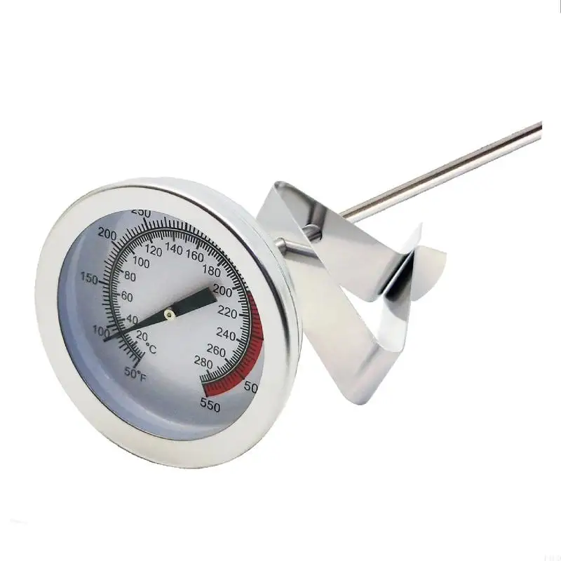 2025 New Oil Thermometer Deep Fry with Clip Candy Thermometer Long Fry Thermometer for Turkey Fryer Tall pots Beef Lamb