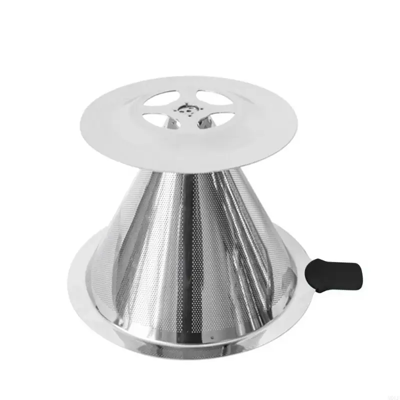 Molf đổ lên bộ lọc cà phê có thể tái sử dụng cà phê Dripper giữ rổ phễu hình nón