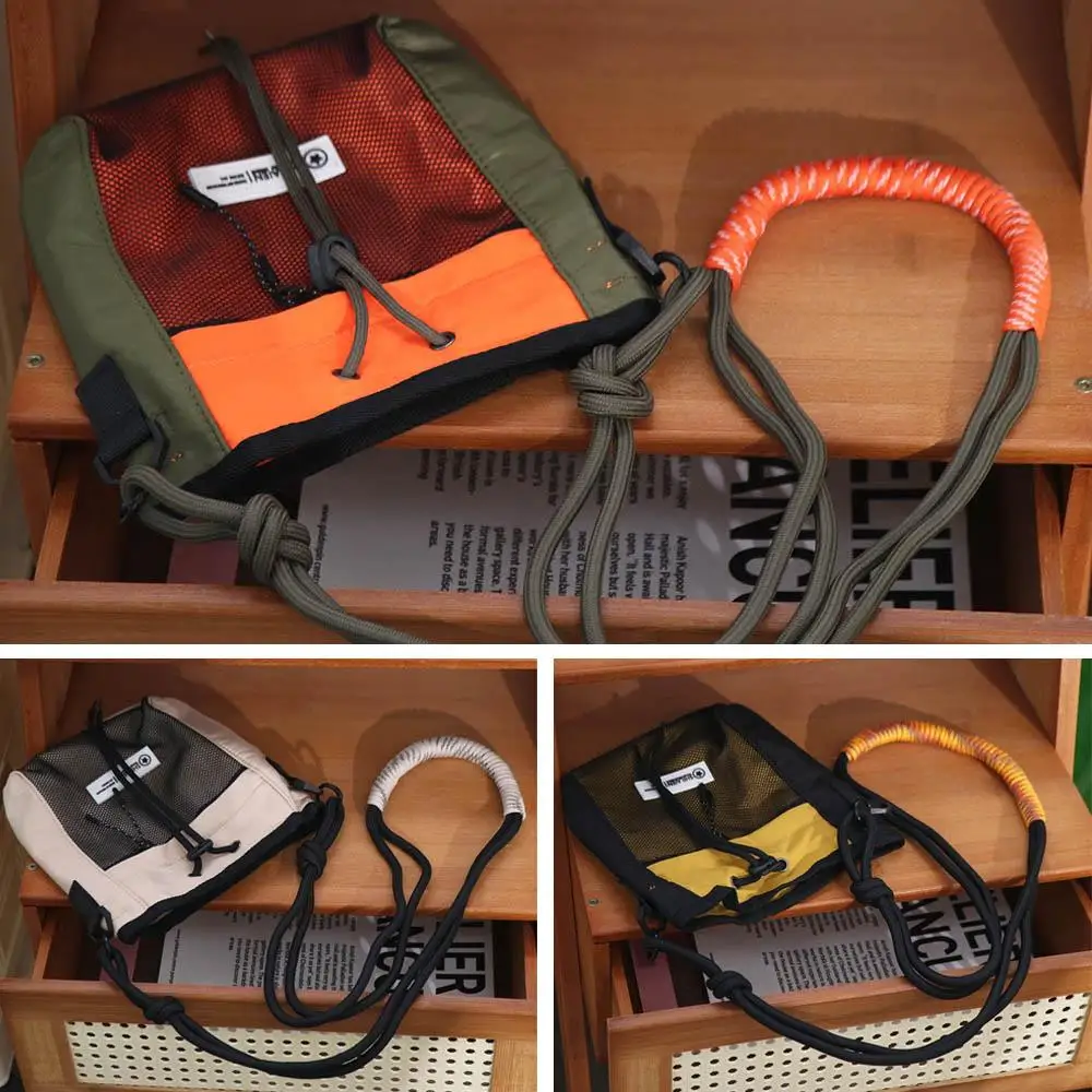 حقيبة كروس برباط من النايلون متعددة الاستخدامات مربعة على الطراز الكوري للرجال حقيبة ساعي البريد خفيفة الوزن مطوي حقيبة يد صغيرة للأطفال #3