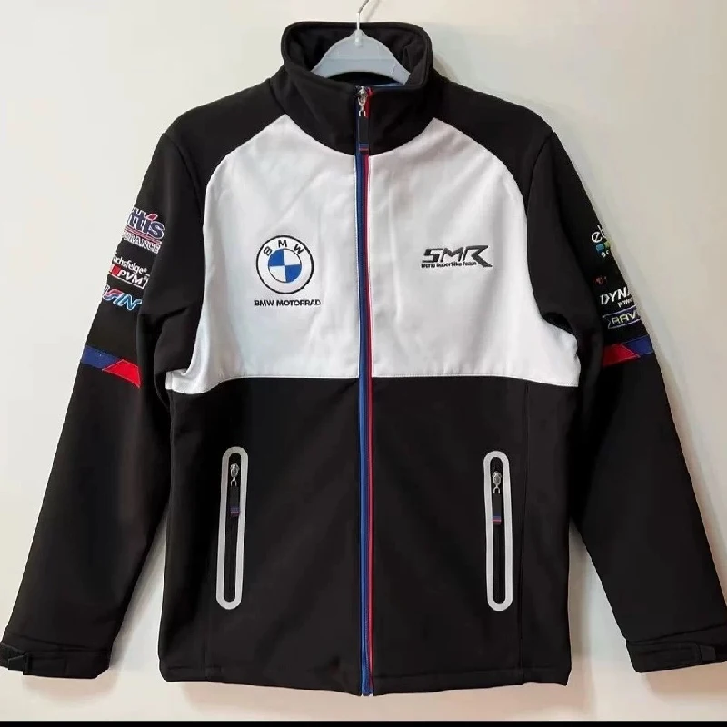 

2025 New BMW Motorcycle Jacket Men Windproof Racing Off-road Suit Waterproof Motorbike Wear-resistant Moto Clothing Four Season