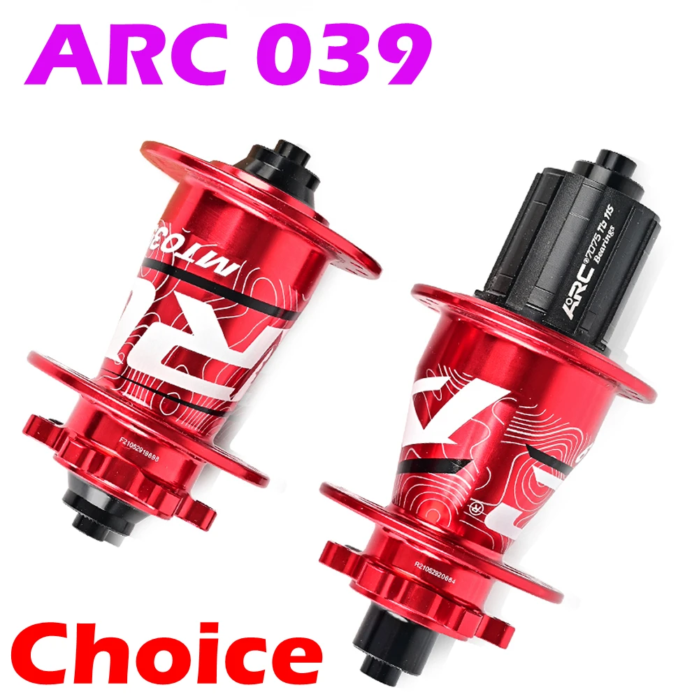 ARC 039 MTB Bike Hub: High-Performance Front and Rear Bicycle Hub with 6 Pawls, 114 Engagement Points, and 4 Bearings for HG