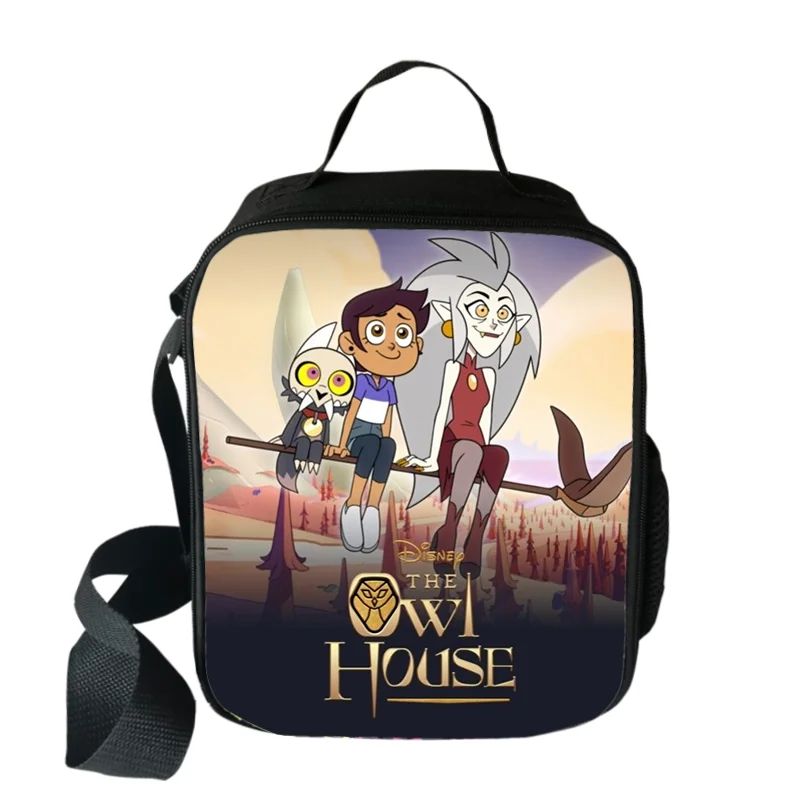 Disney The Owl House Protect Lunch Bags Boys Girls Travel Tote Bags Picnic Food Fresh Storage Bags Student Mini Messenger Bag