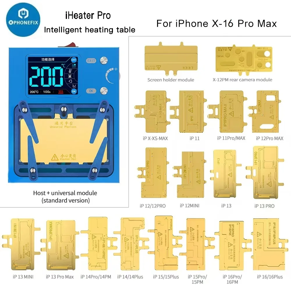 JC Aixun IHeater Pro Preheating Platform for iPhone 14 15 16 ProMax Android Motherboard Layered/Degumming/Heating Repair Station