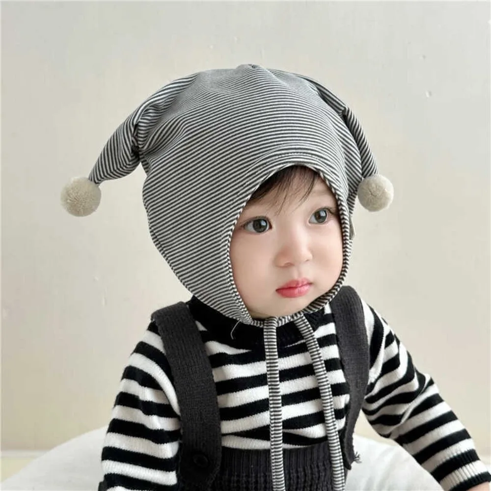 

Korean Cute Baby Fetal Cap Cat Ear Soft Newborn Beanie Hat Tie Strap Sweet Infant Bonnet Hat Boys Girls