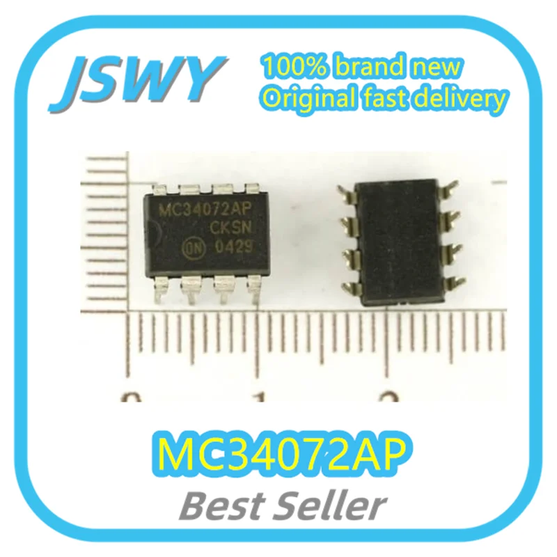 (10/50pcs) MC34072AP Original Genuine DIP-8 Operational Amplifier IC Brand New Large Inventory