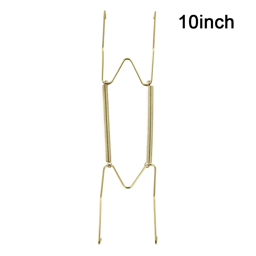 Hangers Dish Holder Decorating Porch Display Gadget Gold Holding Plates Hook Invisible Plate Spring W-style Wall