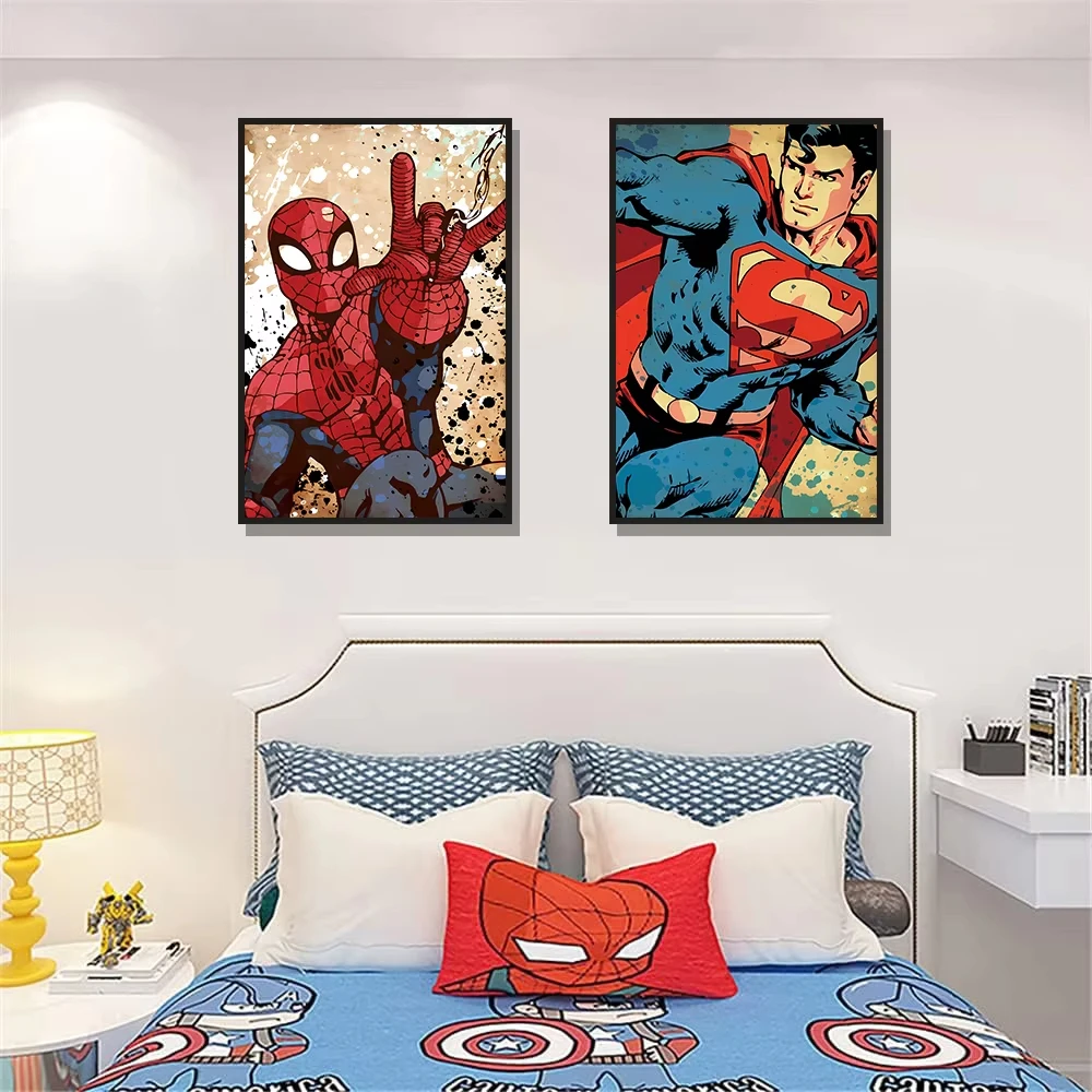 

Spider Man 500/1000/1200/2000PCS Jigsaw Puzzles Movie Characters Family Activity Games for Gameroom Bedroom Home Decor Frameless