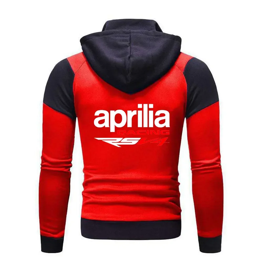 Aprilia Racing RSV4 2023 Men New Harajuku Sweatshirt Spring Autumn Fleece Hoody Cotton Zipper Hoodies Jacket Male Clothing