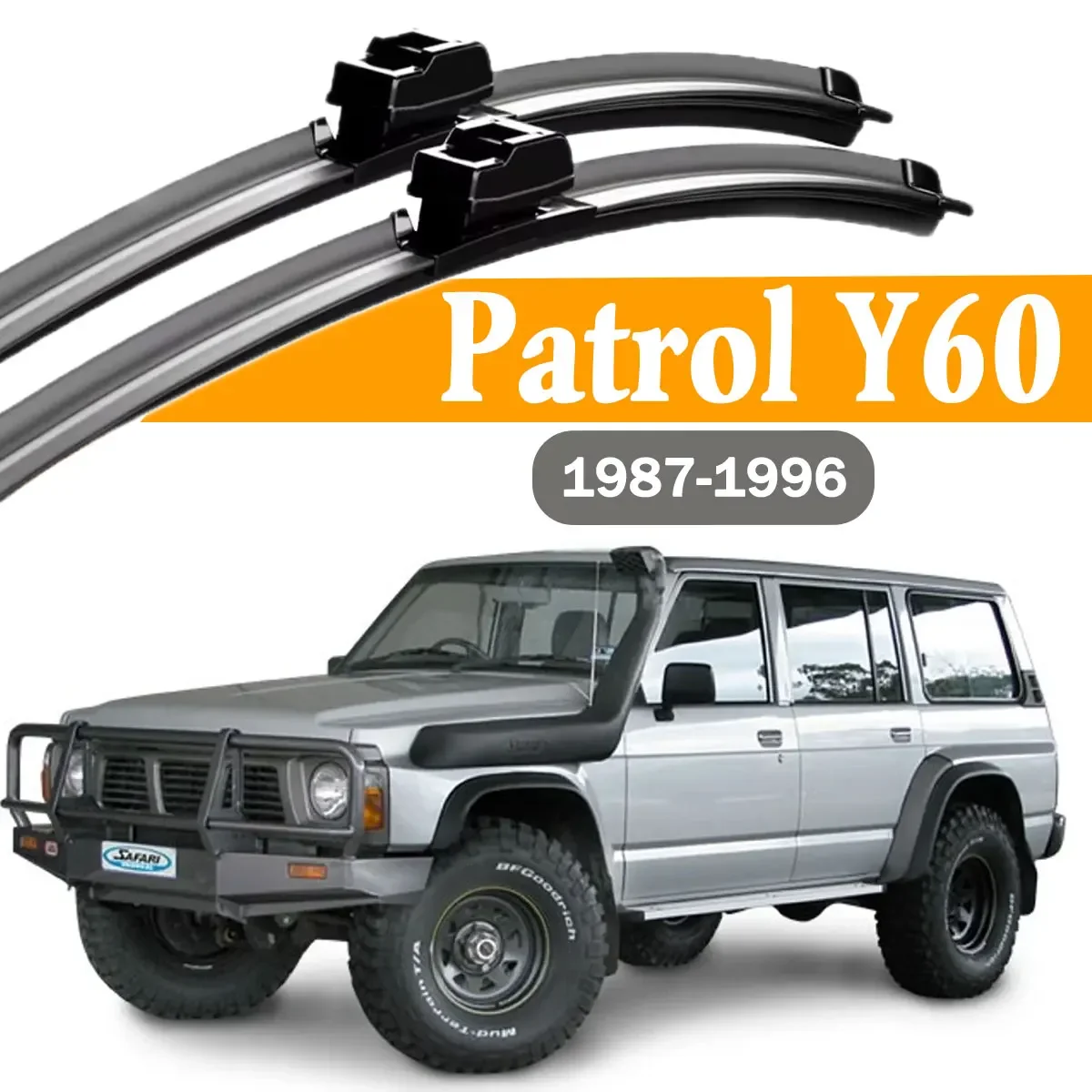 2PCS Car Front Windshield Wiper Blade For Patrol Y60 1987-1996 Windshield Windscreen Car Rain Brush