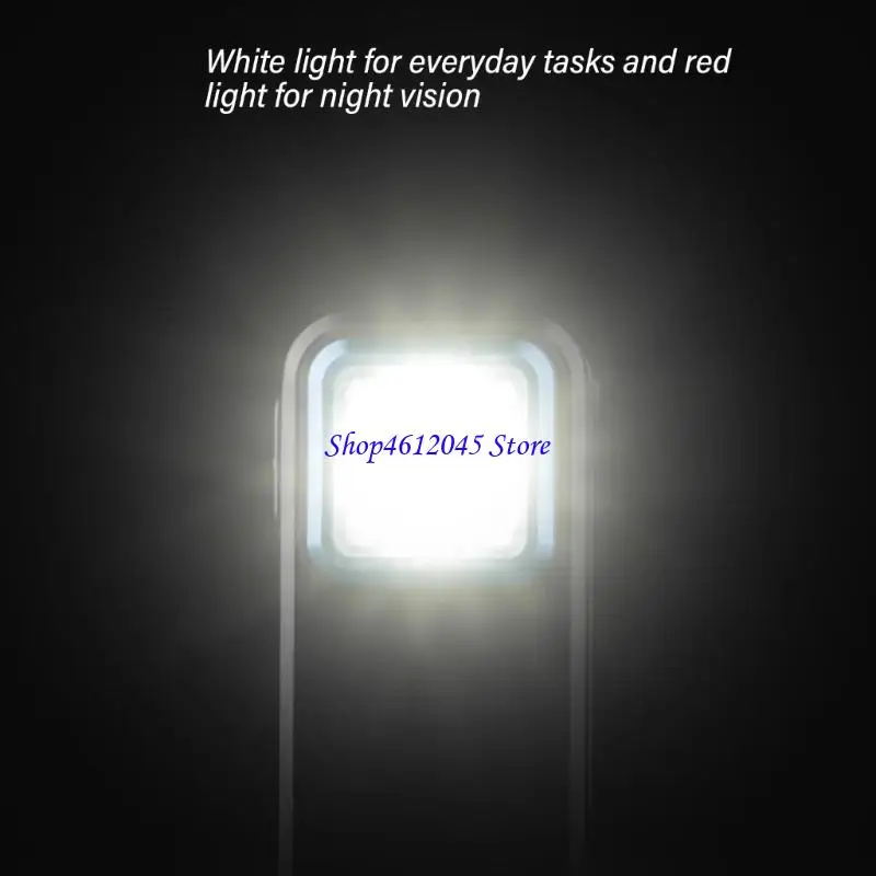 L69A LED Flashlight 300 Lumen Double Light Sources Pocket Clip Light Rechargeable