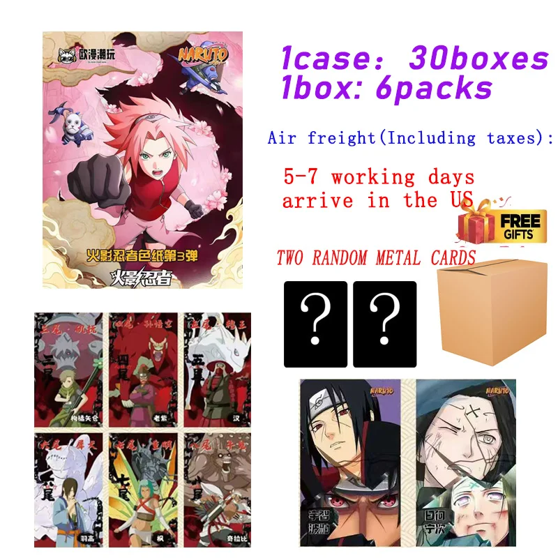 

Wholesale Naruto Collection Card Limited Color Paper Wave 3 Children's Game Collection Gifts