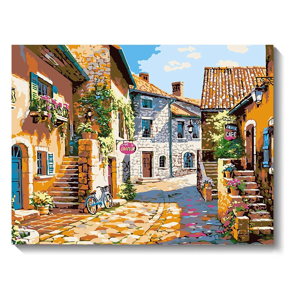 

DIY Scenery Diamond Art Painting Seaside Landscape Full Diamond Mosaic Embroidery Suitable Adults Beginner Handmade Gifts