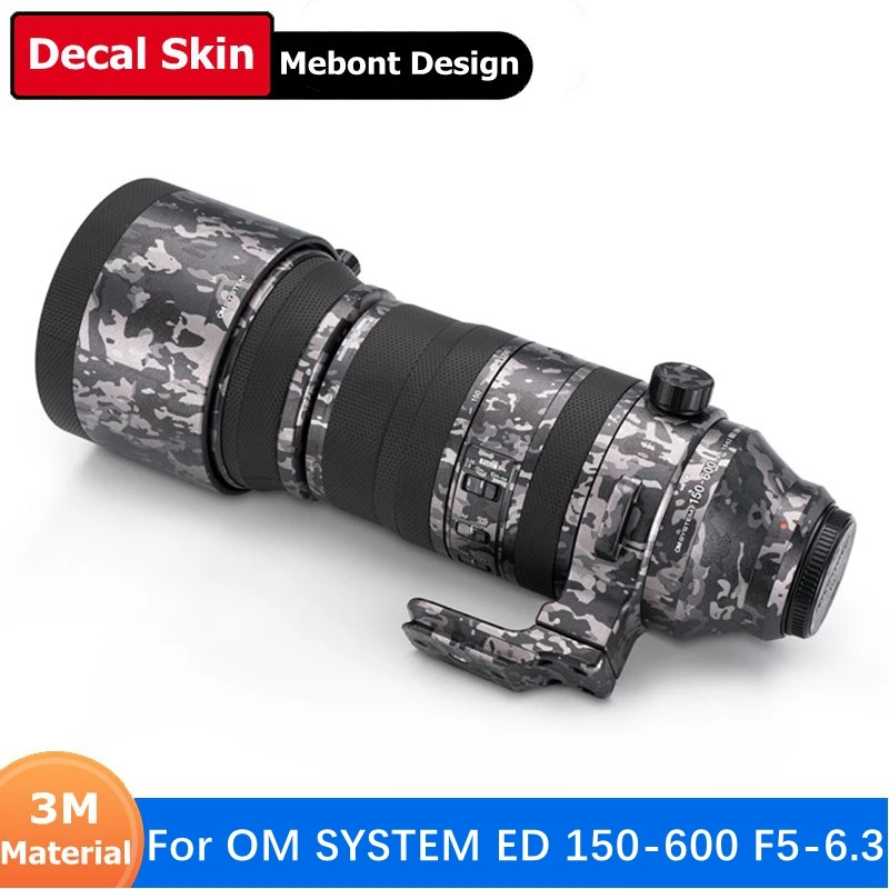 Customized Sticker For Olympus / OM SYSTEM 150-600mm F5-6.3 IS ED MSC Decal Skin Lens Vinyl Wrap Film Coat 150-600 F/5-6.3 5-6.3