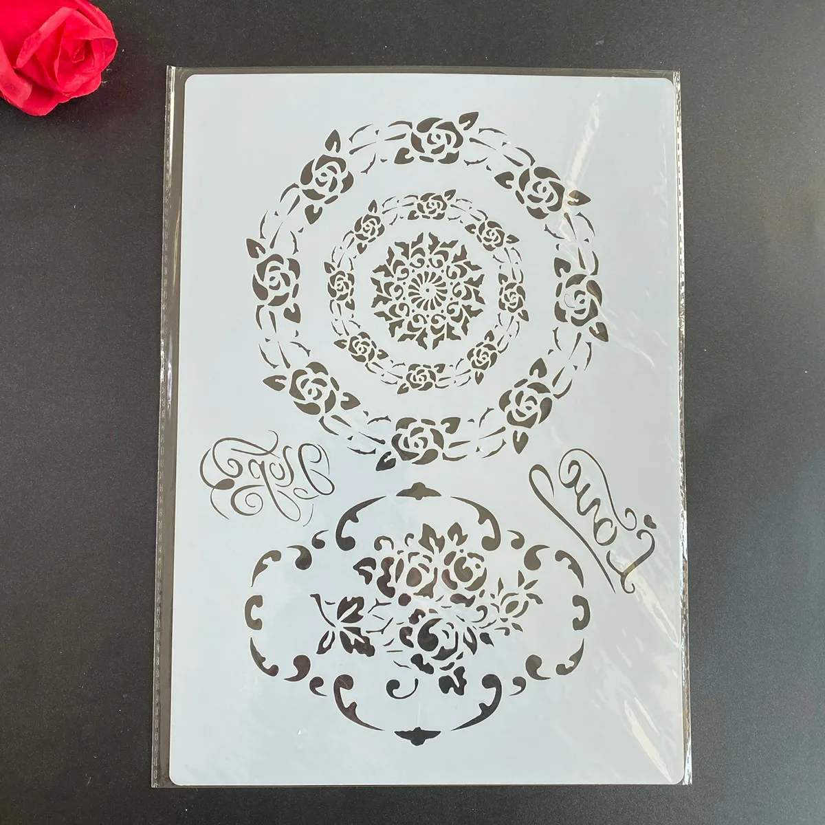 A4 DIY Stencils Wall Painting Scrapbook Coloring Embossing Album Decorative Paper Card Template mandala adult coloring 29 *21cm