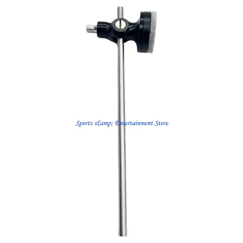 G7NF Aluminum Alloy Hammer Head Metal Head Bass Drum Pedal Beater Replacement Kick Drum Foot Pedal Beater Enduring