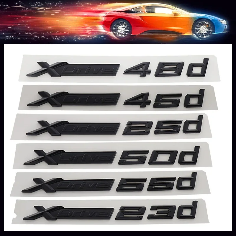 3D Premium for X1 X3 X5 X6 E83 E84 F25 F26 XDrive X Drive 30d 35d 45d Hood Fender trunk Rear Bonnet Decal Emblem Badge Sticker