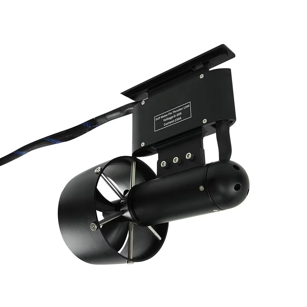 

1900W IP68 Waterproof Underwater Thruster With FT85CS_WP 75A ESC Aluminum Alloy Water Jet Propeller for Surf Board Boat