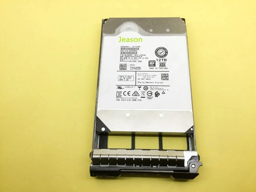 NEW For Dell 0T2YHT 12TB 7.2K SATA 6Gb/s 512e 3.5'' HDD T2YHT HUH721212ALE600