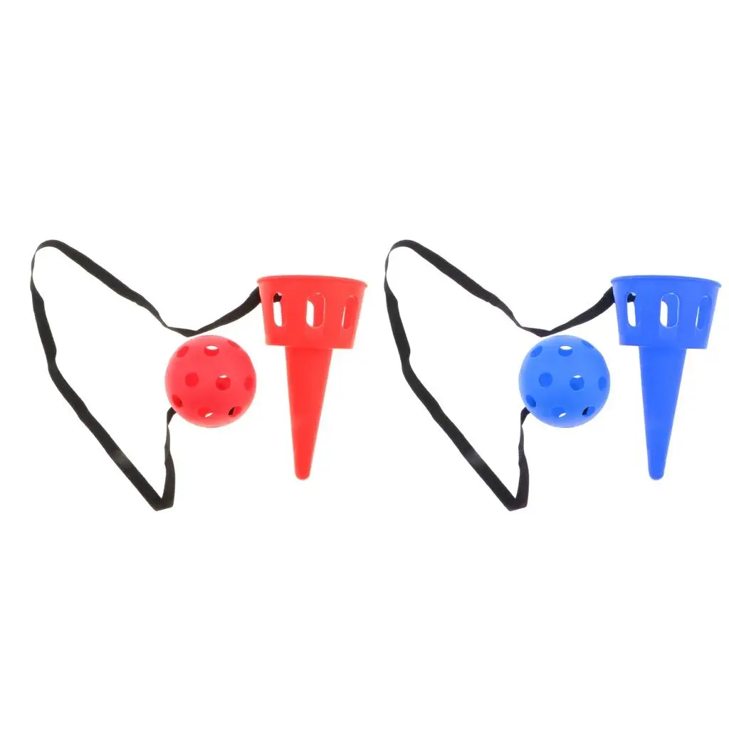 قطعتان من ألعاب الرياضة في الهواء الطلق، ألعاب التقاط الكرة للأطفال