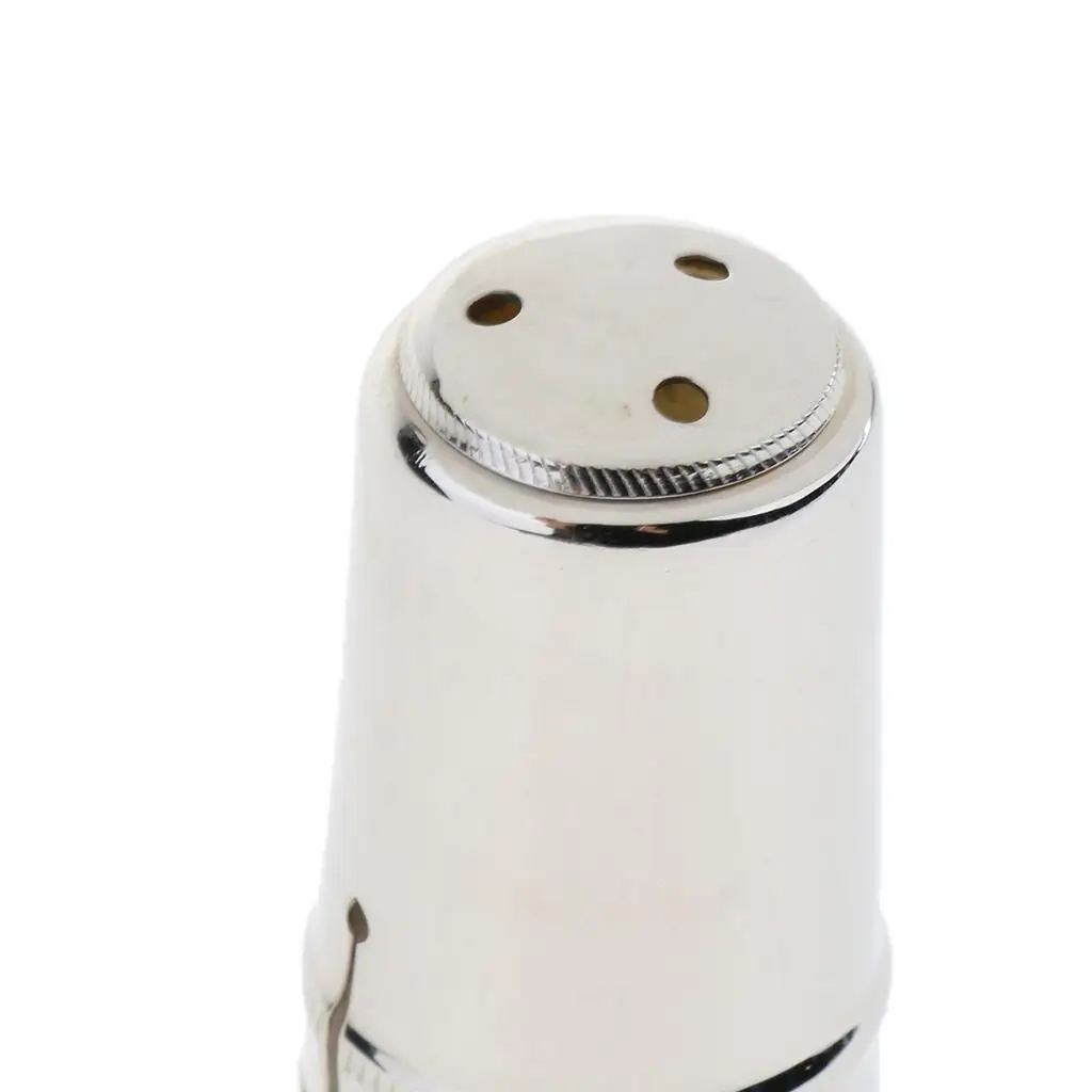 Silver Nickel Plated Bb Clarinet Mouthpiece Cap for Wind Instrument Parts