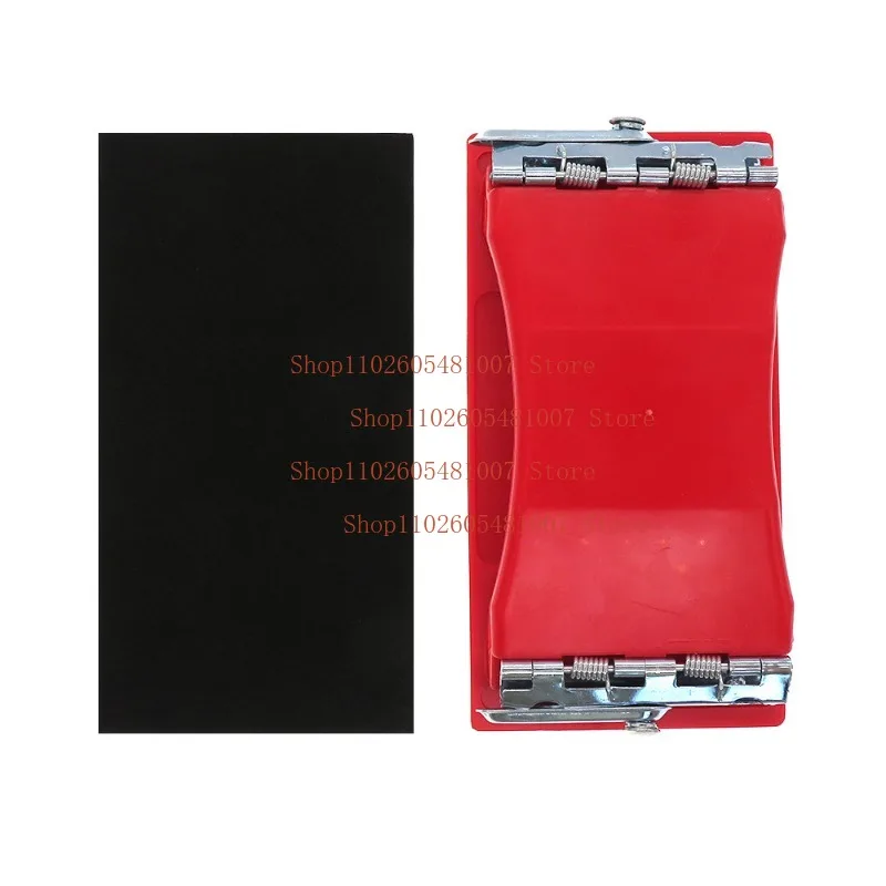 85 * 165mm Plastic Sandpaper Holder Durable Rectangular Sandpaper Holder Woodworking Tool