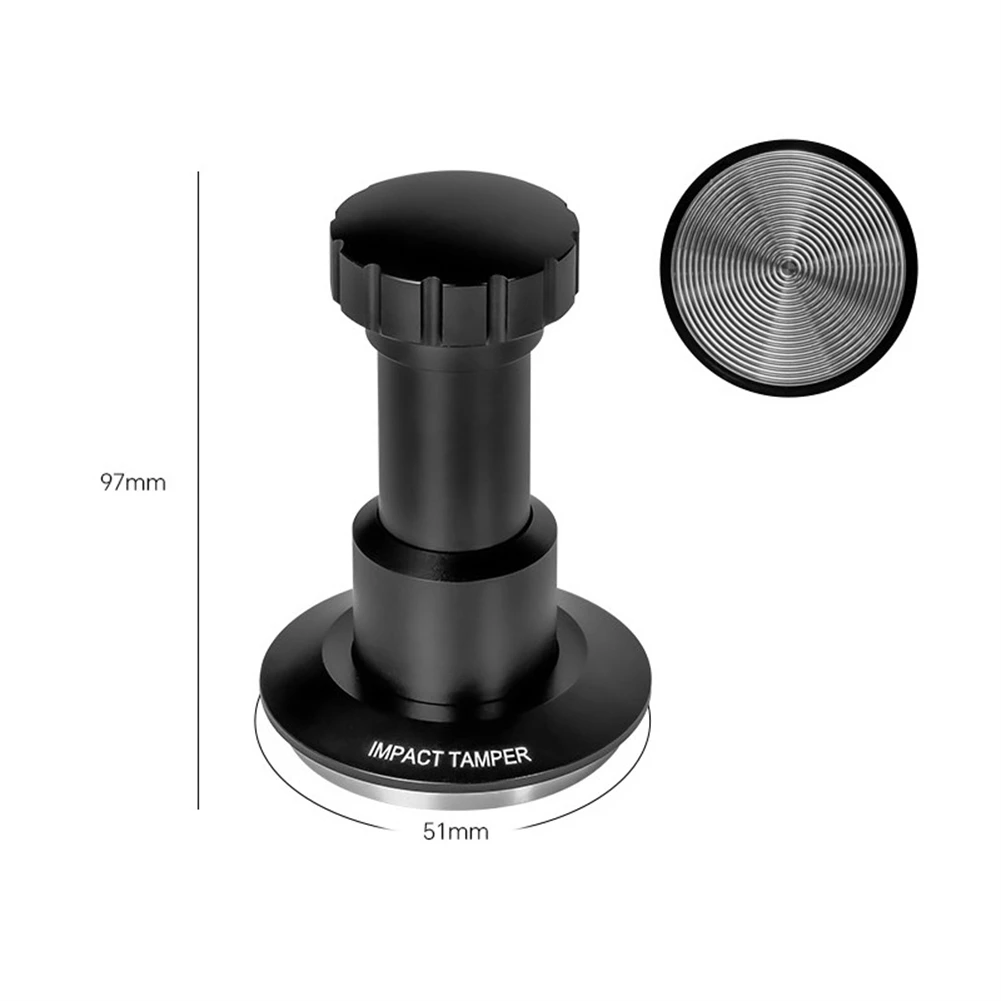 Precision Espresso Tamper with Spring Design Adjustable Pressure for Consistent Brewing in 51mm 53mm and 58mm Sizes
