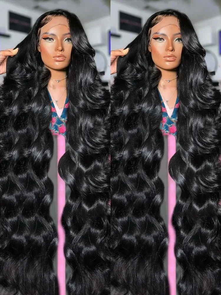 

34 Inch 13x6 HD Transparent Lace Frontal Wigs Body Wave Human Hair Brazilian Remy 13x4 Lace Front Wig 4x4 Closure Wigs For Women